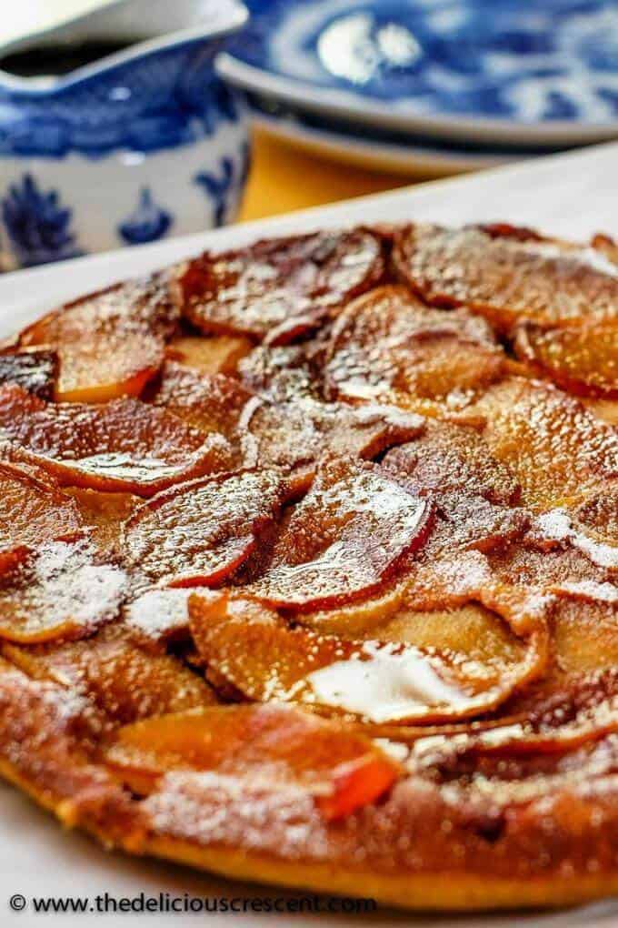 Healthier German Apple Pancake - The Delicious Crescent