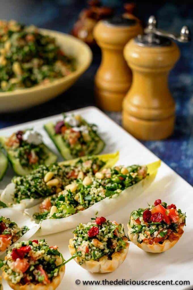 Tabbouleh Salad (Tabouli Salad Bites) - The Delicious Crescent