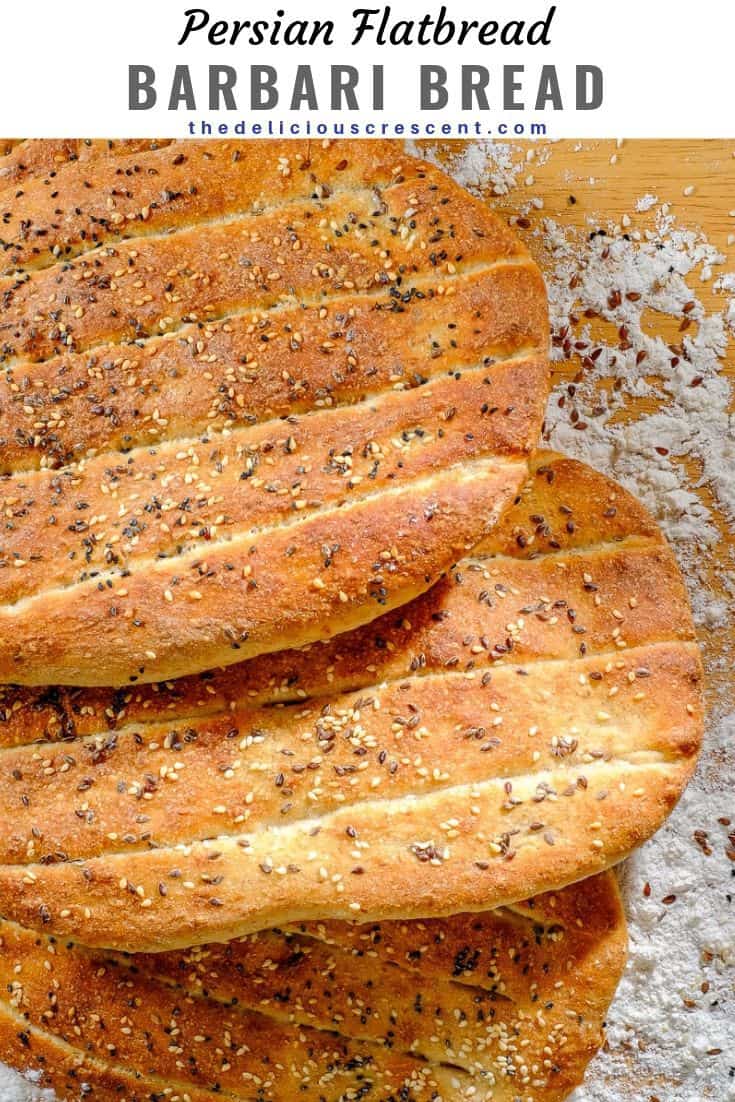 Healthy Persian Barbari Bread - The Delicious Crescent