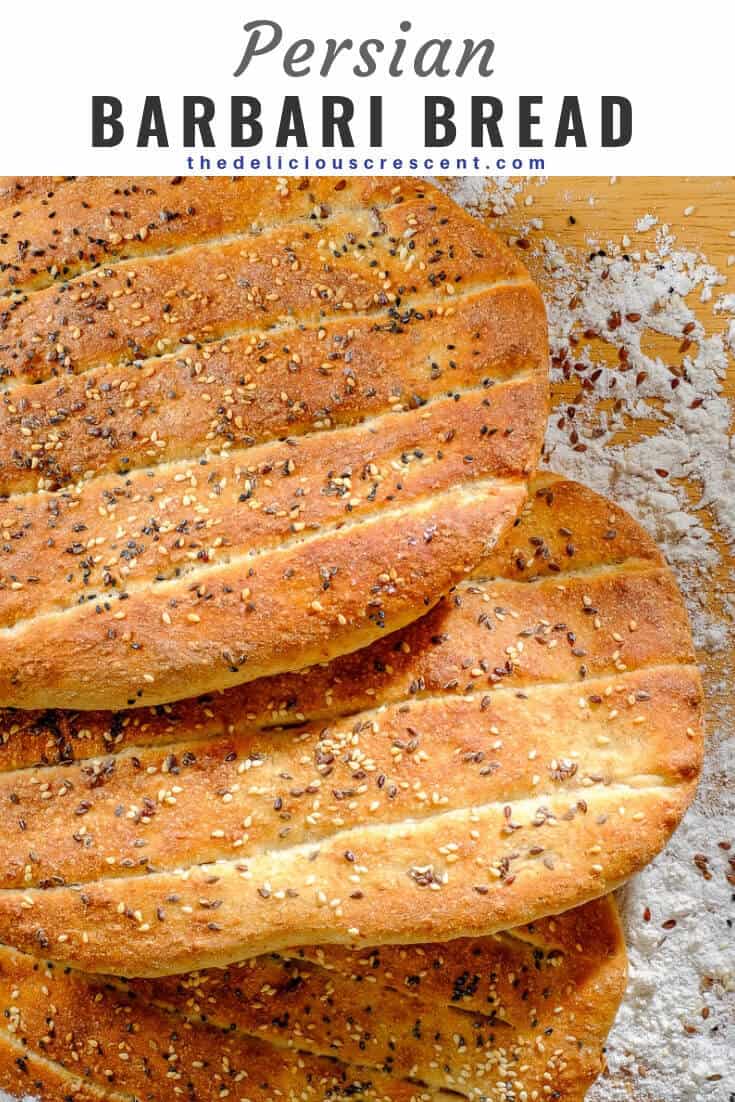 Healthy Persian Barbari Bread | The Delicious Crescent