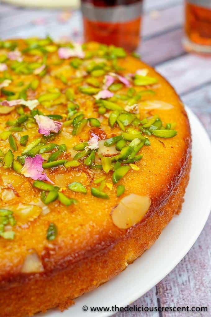 One Teaspoon Of Life: Valentine's Day Persian Love Cake Recipe | Almond  Semolina Cake (Eggless) [Video]
