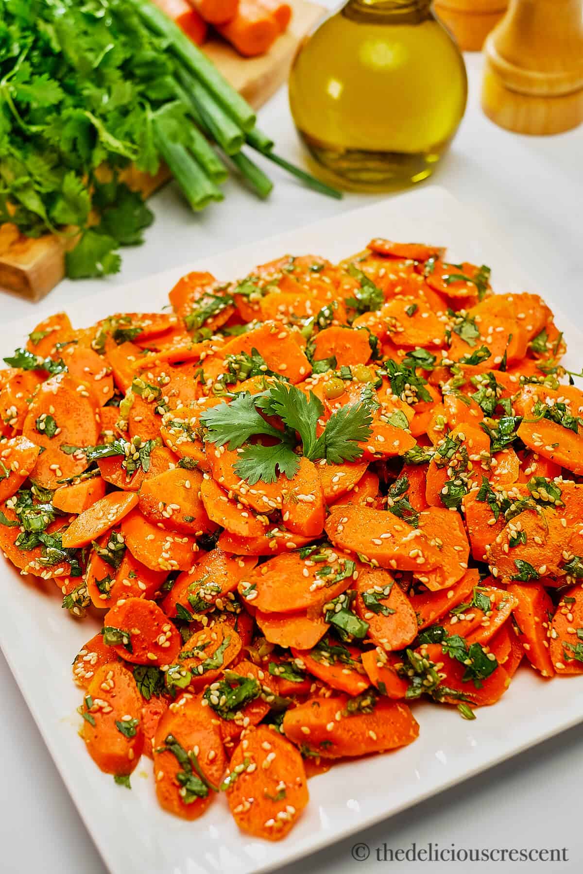Moroccan Carrot Salad - The Delicious Crescent