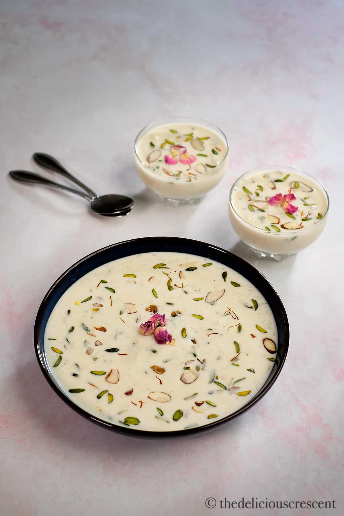 Kheer (Indian Rice Pudding) - The Delicious Crescent