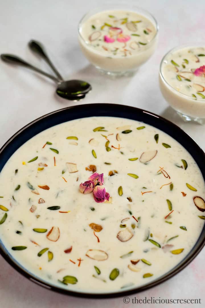 Kheer (Indian Rice Pudding) - The Delicious Crescent