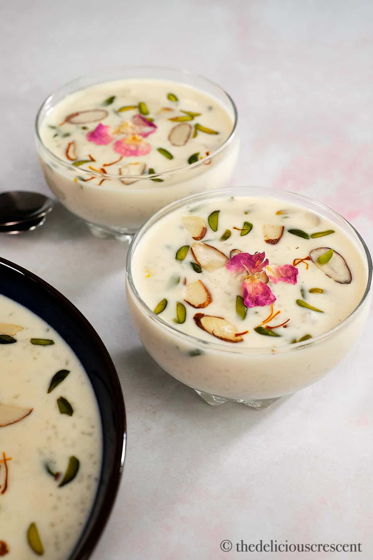 Kheer (Indian Rice Pudding) - The Delicious Crescent