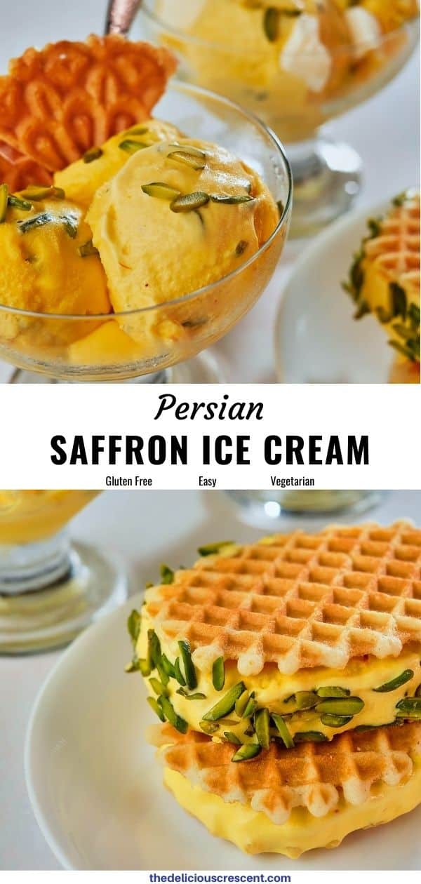 Persian Saffron Ice Cream - The Delicious Crescent