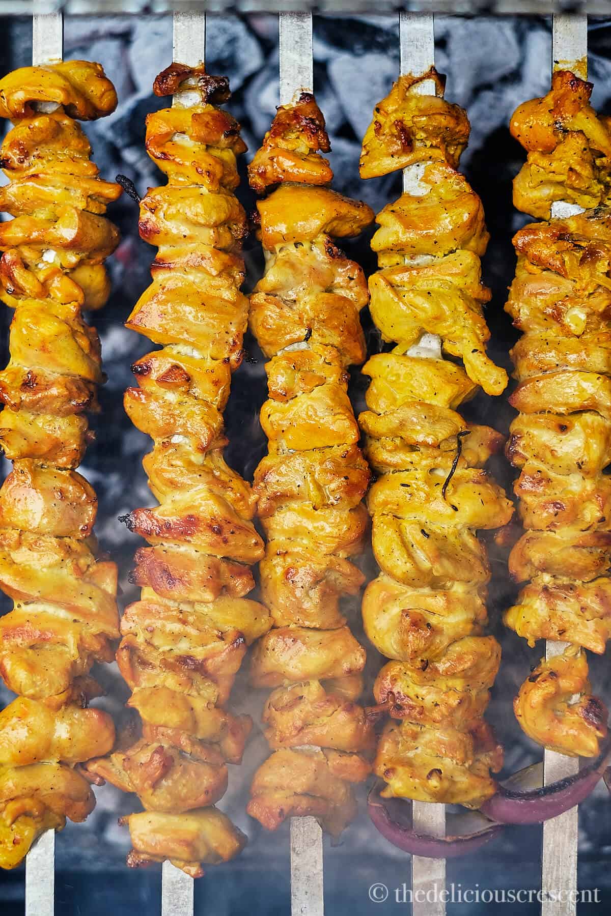Grilled Chicken Kabobs Jujeh The Delicious Crescent
