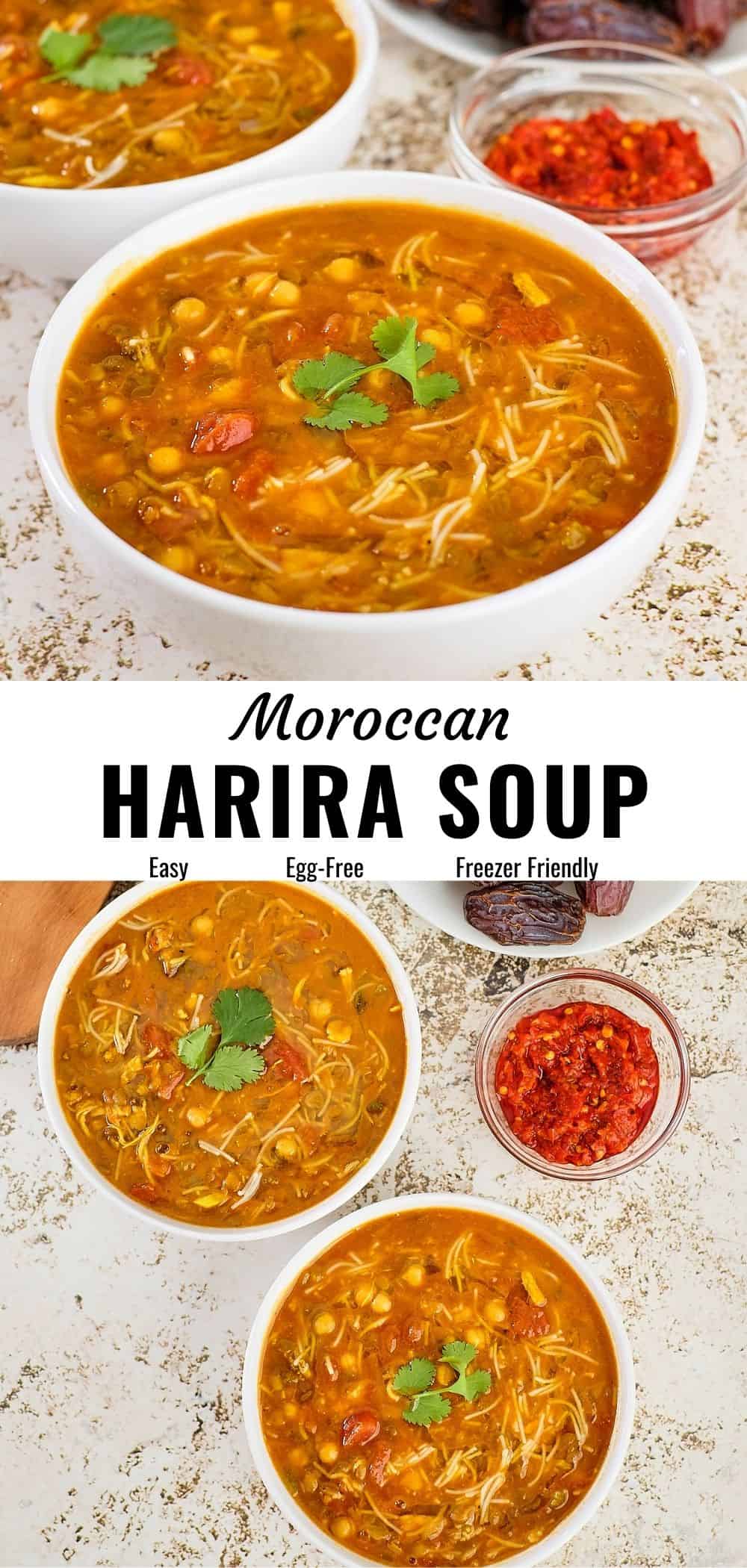 Harira Recipe (Chickpea & Lentil Soup) - The Delicious Crescent