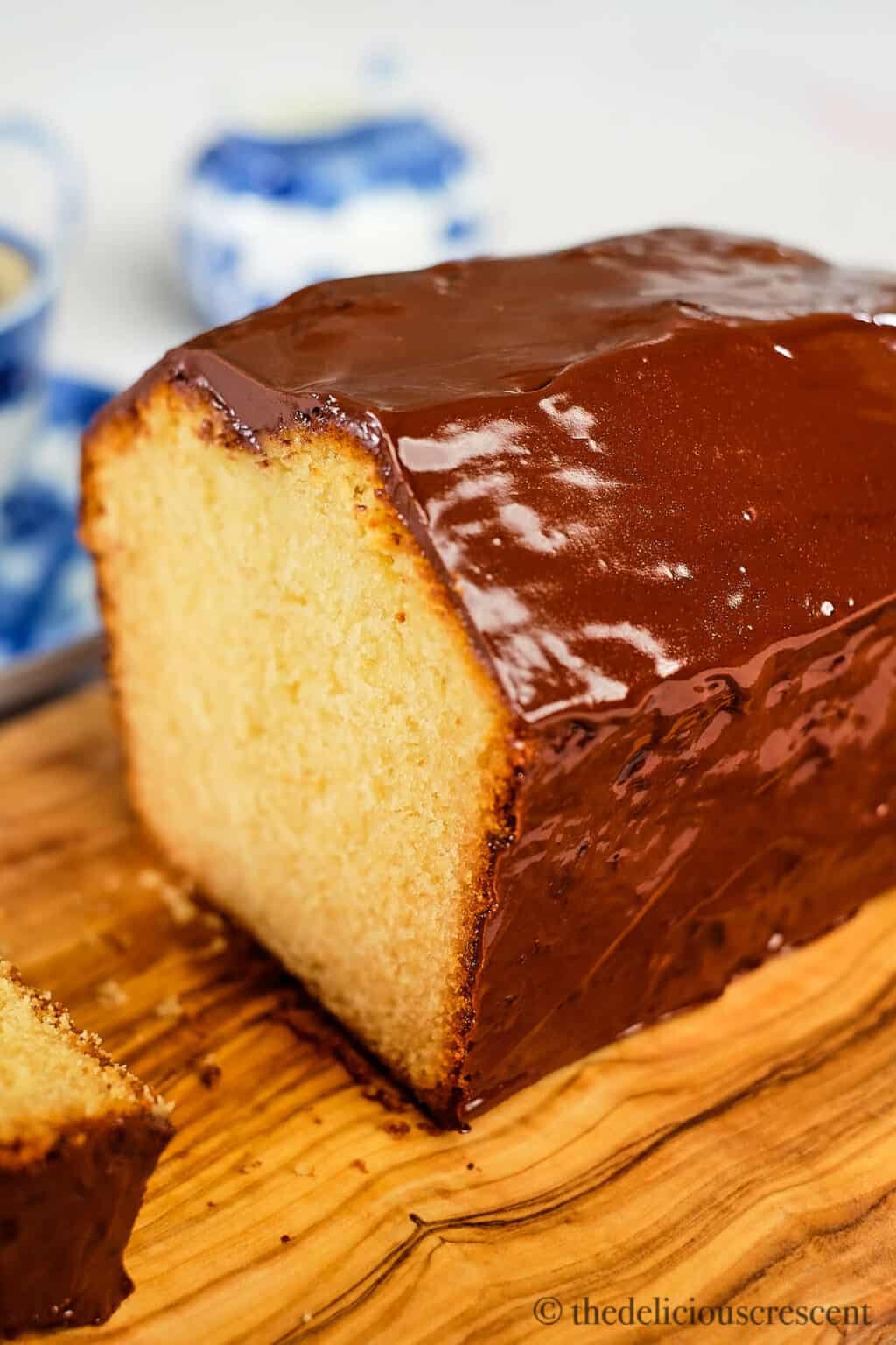 Almond Pound Cake - The Delicious Crescent