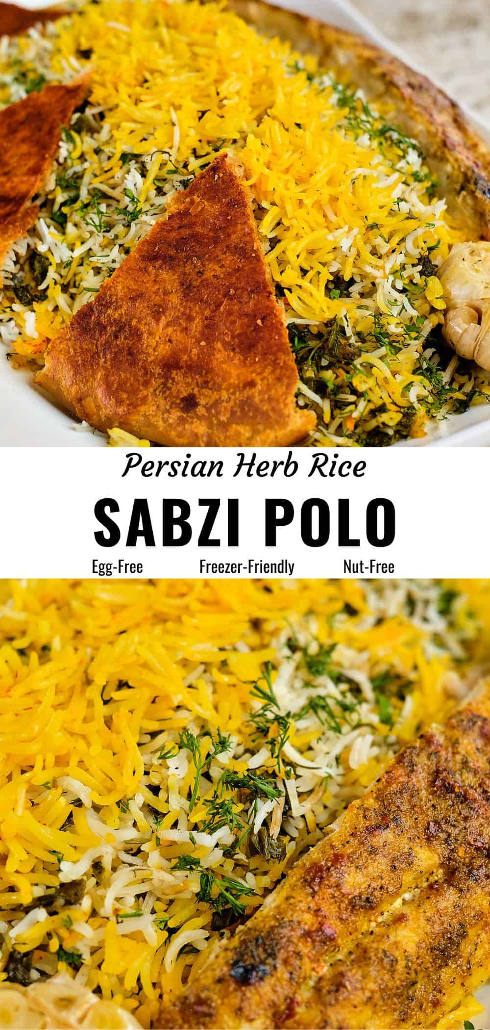 Sabzi Polo (Persian Herb Rice) - The Delicious Crescent